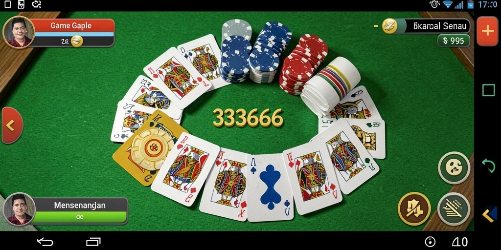 Screenshot gameplay <strong>333666</strong> yang menunjukkan keseruan bermain Gaple.