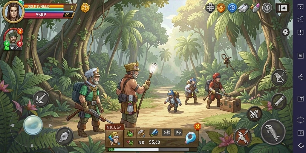 Tangkapan layar utama 55RP menunjukkan pengalaman gameplay yang mendalam.