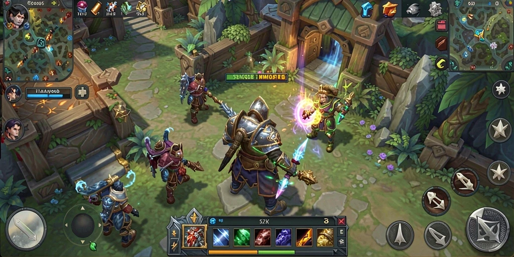 Tampilan gameplay 5ZK dengan aksi pertempuran yang mendebarkan.