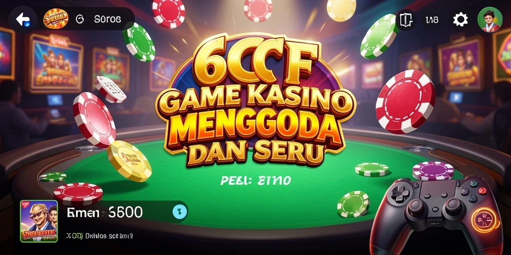 Screenshot gameplay 6CF menampilkan aksi seru dalam permainan Kasino.
