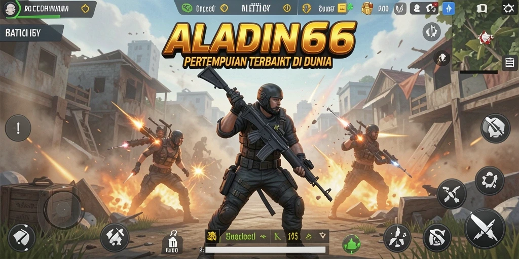 Gameplay seru dari ALADIN66 dalam pertempuran Battle Royale.