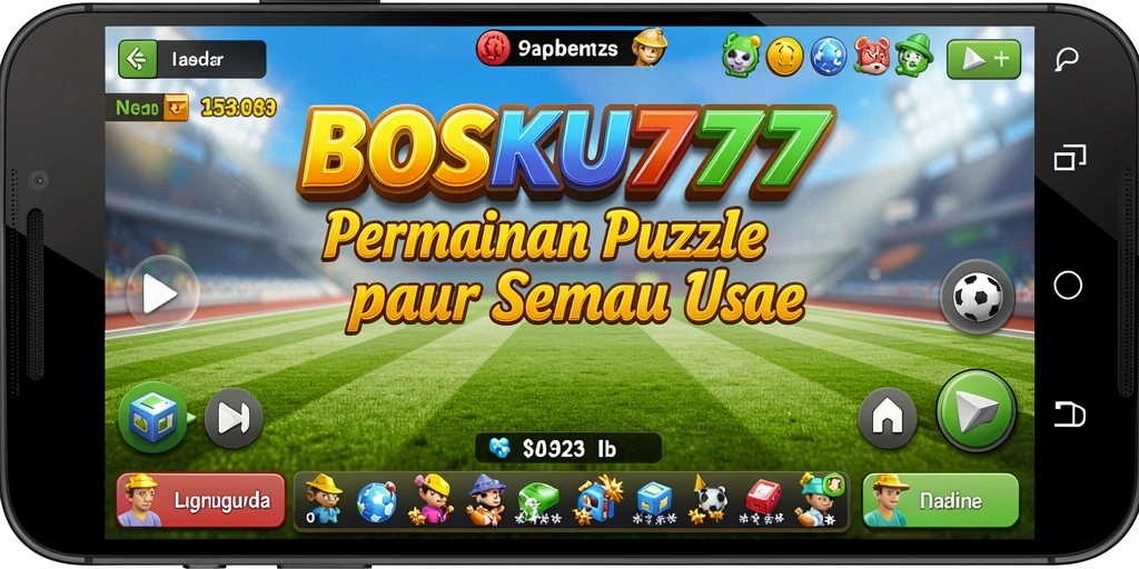Screenshot gameplay BOSKU777 menampilkan aksi seru permainan Puzzle.