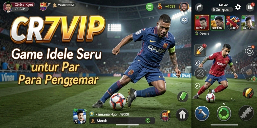 Screenshot utama CR7VIP menampilkan aksi gameplay Idle yang menarik.