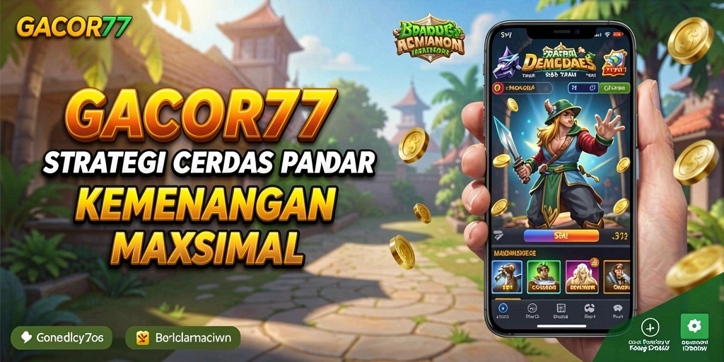 Screenshot utama GACOR77 menunjukkan gameplay strategi yang mendebarkan.