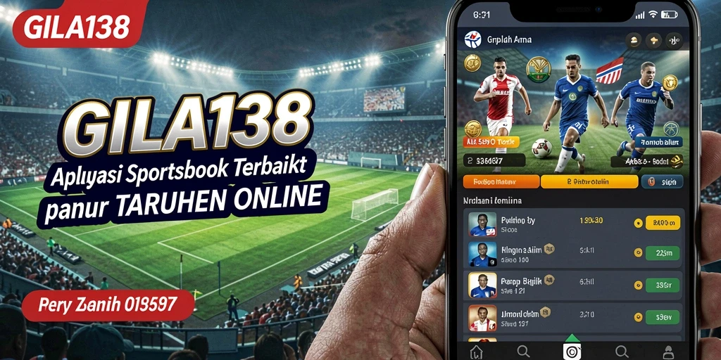 Tampilan menarik aplikasi GILA138 untuk taruhan olahraga.
