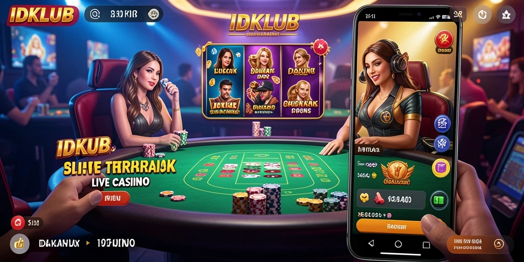 Screenshot gameplay IDKLUB yang menarik dalam sesi Live Casino.