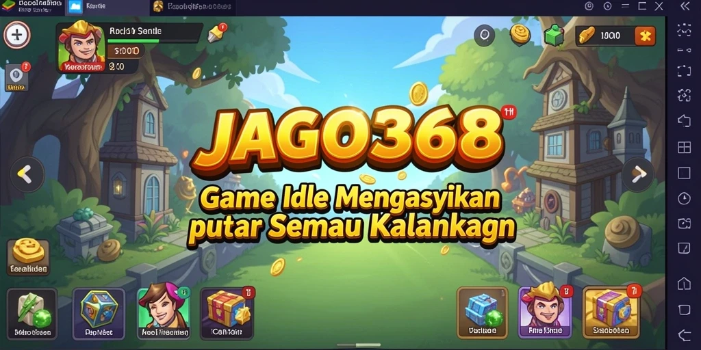 Tampilan gameplay JAGO368 menampilkan interaksi menarik dan sistem Idle yang menawan.