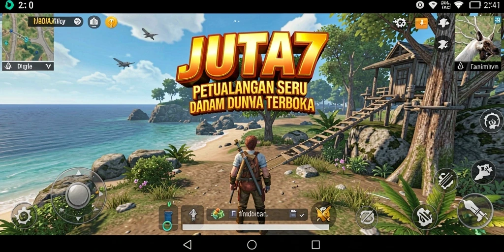 Tangkapan layar menunjukkan aksi gameplay seru di dunia terbuka.