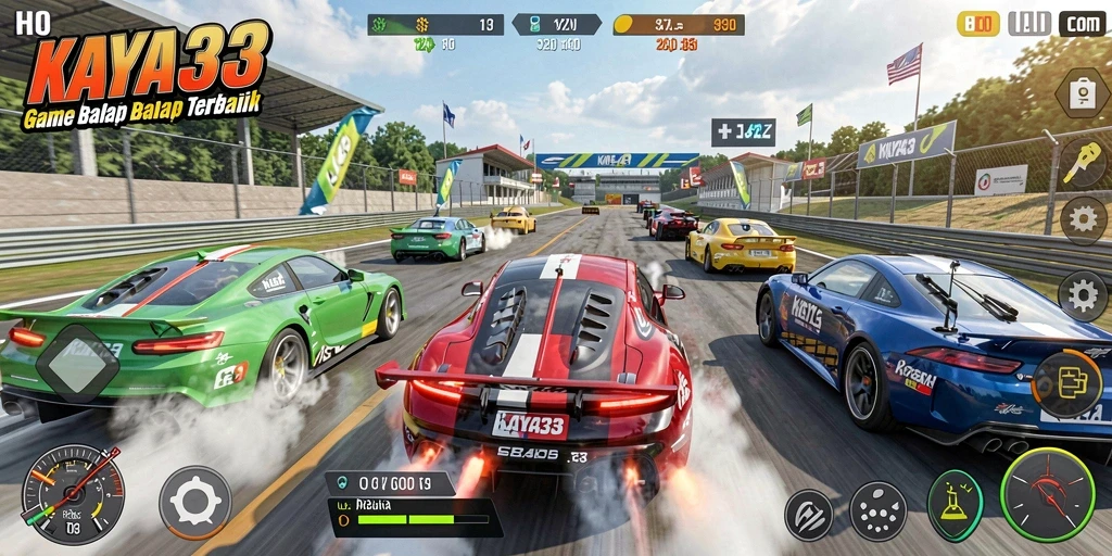 Gameplay seru KAYA33 dengan mobil balap yang menakjubkan.