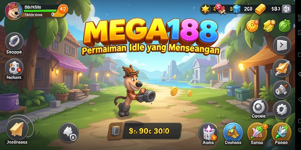 Screenshot gameplay <strong>MEGA188</strong> yang menunjukkan aksi Idle yang seru.