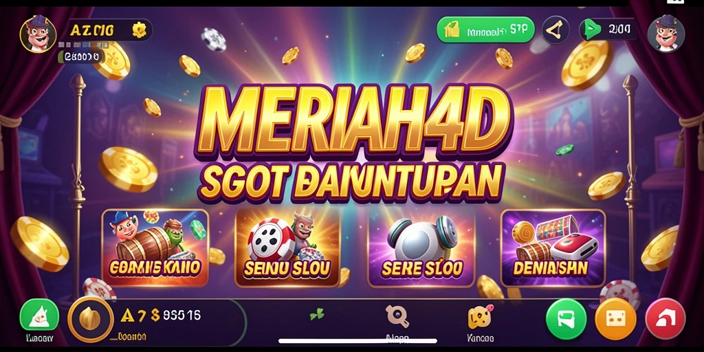 Tampilan gameplay seru dari permainan slot MERIAH4D.