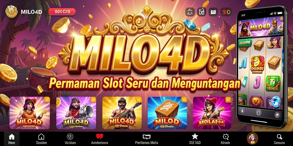 Tangkapan layar MILO4D menampilkan gameplay Slot yang mengasyikkan dengan efek visual yang memukau.