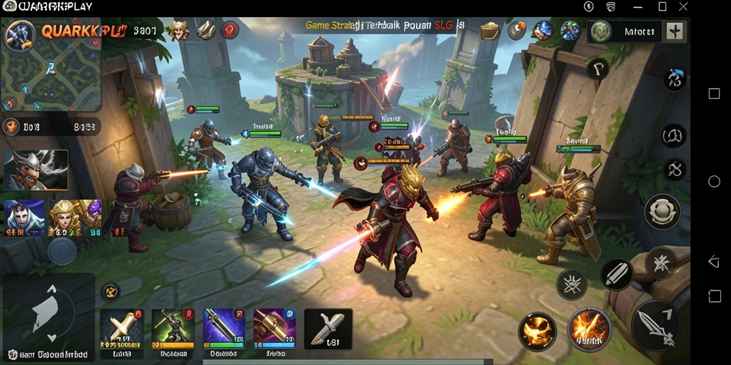 Tangkapan layar dari gameplay QUARKPLAY yang menarik dan strategis.