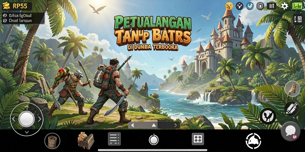 Gameplay RP55 yang menakjubkan dalam dunia terbuka.