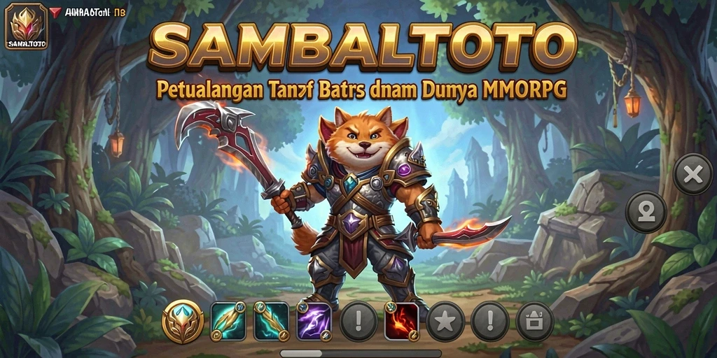 Screenshot utama SAMBALTOTO yang menunjukkan aksi gameplay MMORPG.