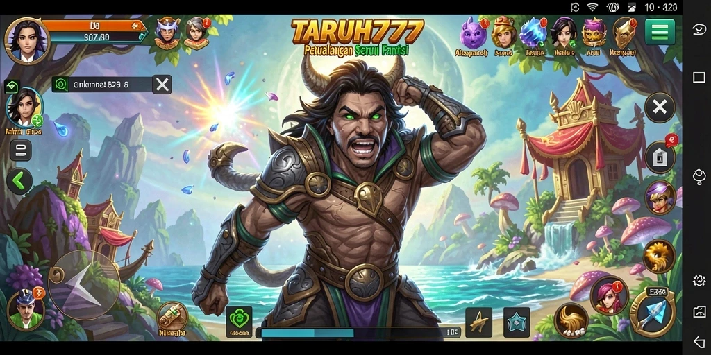 Screenshot gameplay TARUH777 menampilkan aksi dan eksplorasi yang mendebarkan.