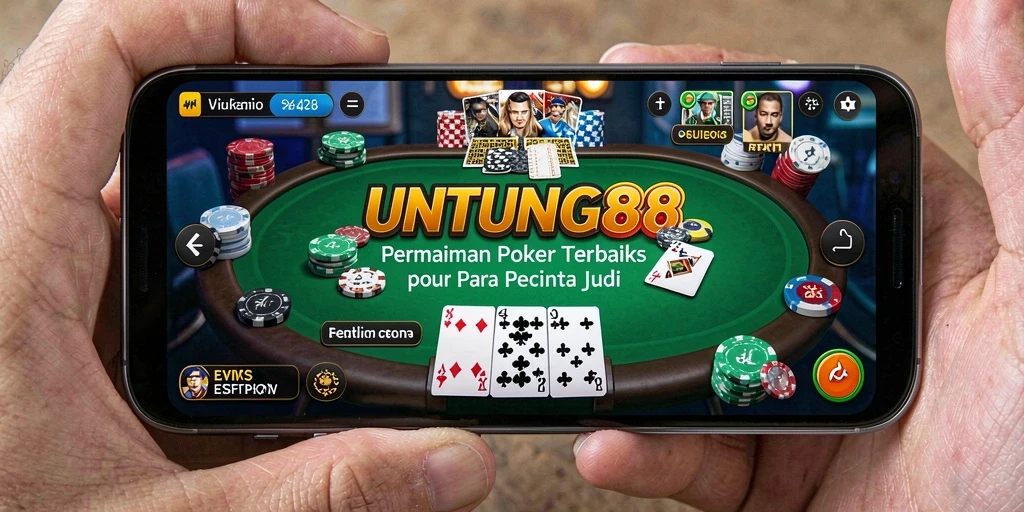 Screenshot gameplay UNTUNG88 menampilkan aksi seru Poker.